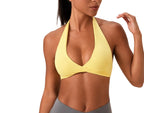 SculptForHer Strappy Sports Bra | Women’s Seamless Padded Gym & Yoga Bra