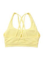 SculptForHer Cross Back Sports Bra | Women’s Seamless Medium Support Gym & Yoga Bra