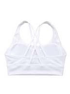 SculptForHer Cross Back Sports Bra | Women’s Seamless Medium Support Gym & Yoga Bra