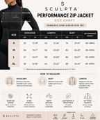 SculptForHer Performance Zip Jacket | Seamless Long Sleeve Gym Top