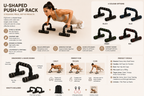 SculptForHer U-Shaped Push-Up Bars | Non-Slip Strength Training Push-Up Handles for Home Gym Workouts