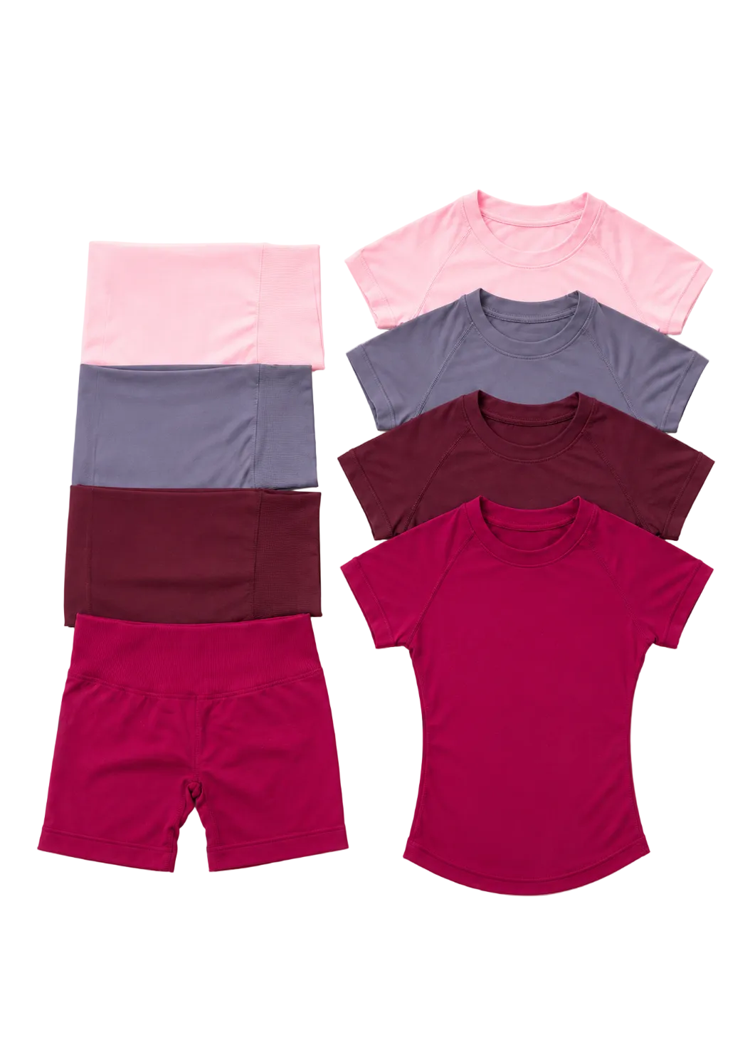 Sculpta™ 2 Piece Seamless Gym Set | Women’s Short Sleeve Crop Top & High Waist Sports Shorts Activewear