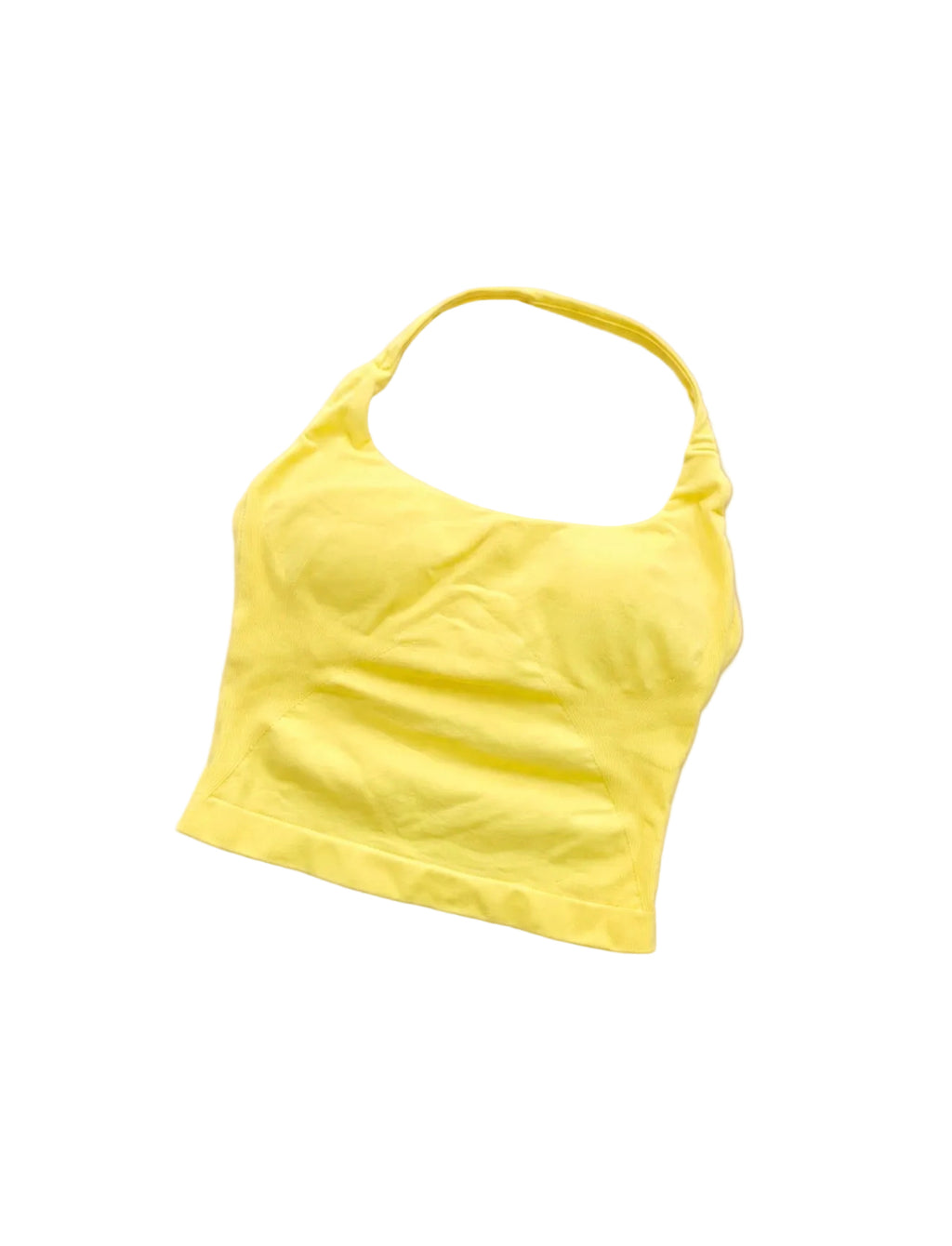 SculptForHer Seamless Halter Neck Gym Top | Built-In Bra Women’s Fitness Tank