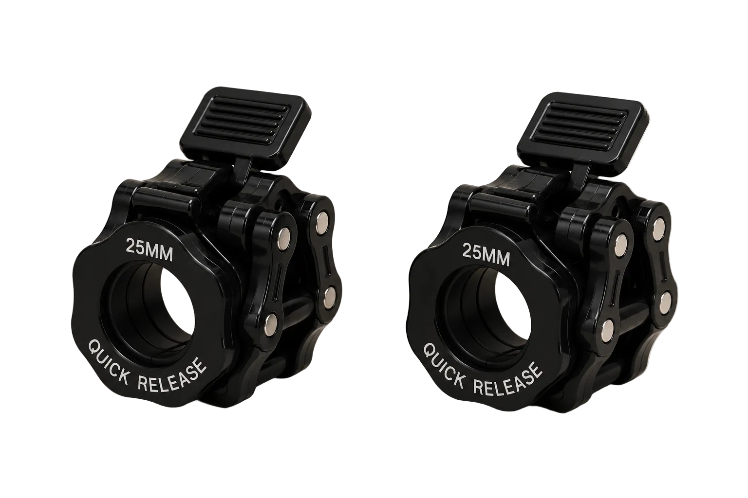 SculptForHer Quick Release Barbell Clamps (Pair) | Olympic Barbell Lock Collars for Weightlifting, Powerlifting & Strength Training