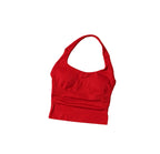 SculptForHer Seamless Halter Neck Gym Top | Built-In Bra Women’s Fitness Tank