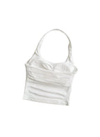 SculptForHer Seamless Halter Neck Gym Top | Built-In Bra Women’s Fitness Tank