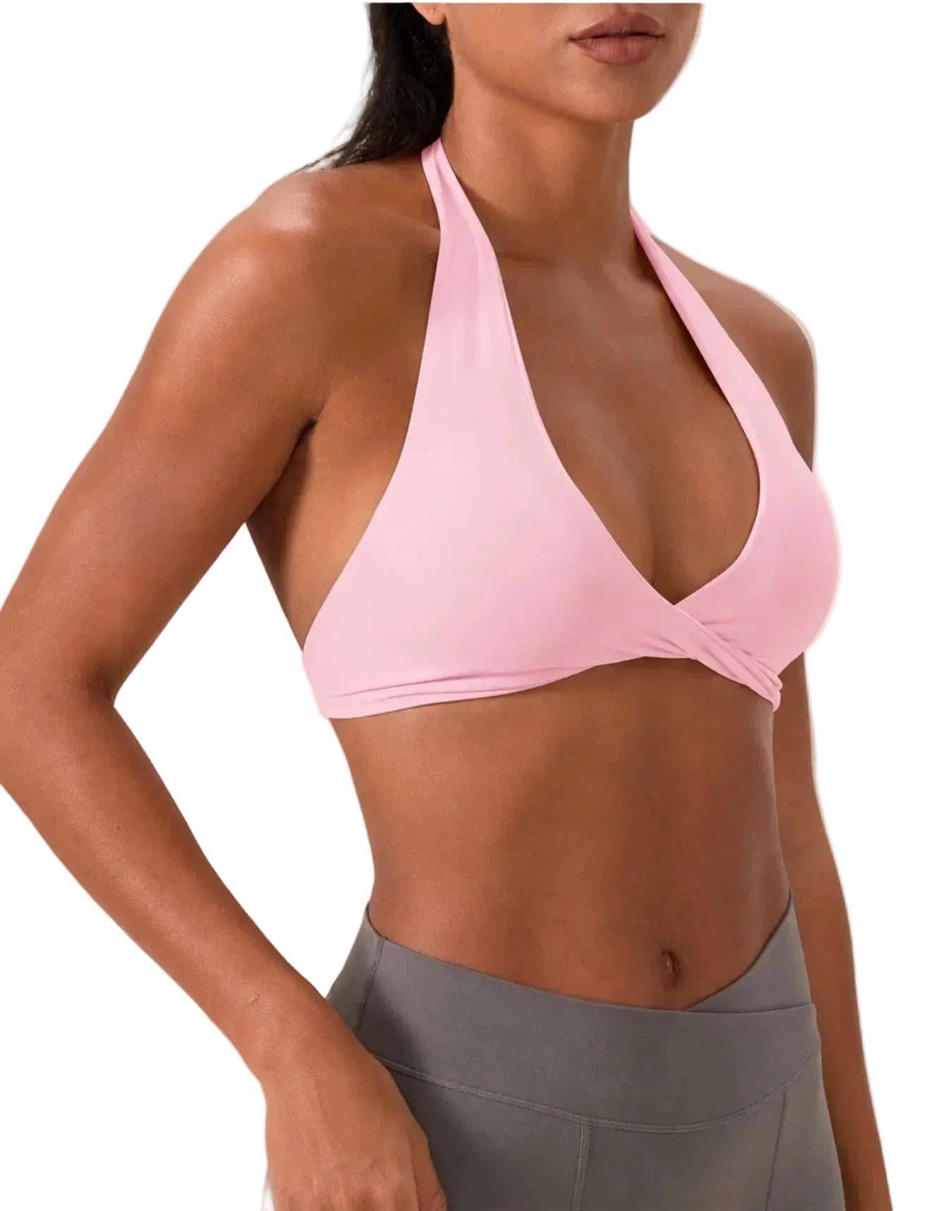 SculptForHer Strappy Sports Bra | Women’s Seamless Padded Gym & Yoga Bra