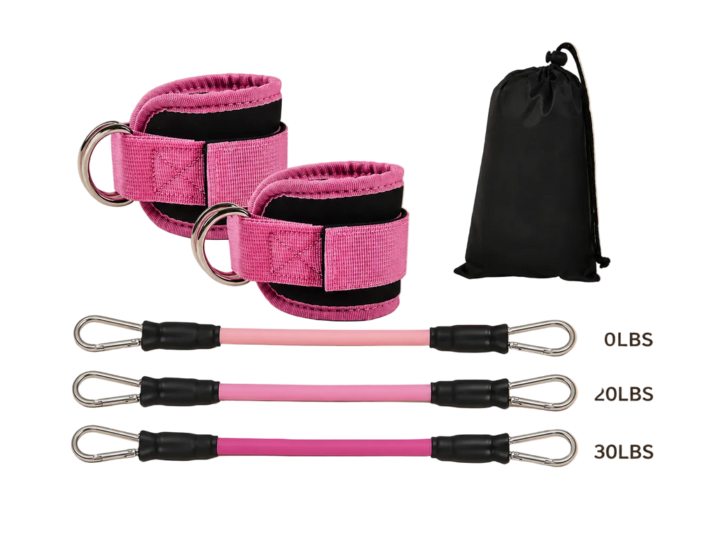 SculptForHer Adjustable Ankle Resistance Bands | Glute & Leg Training Straps for Home & Gym