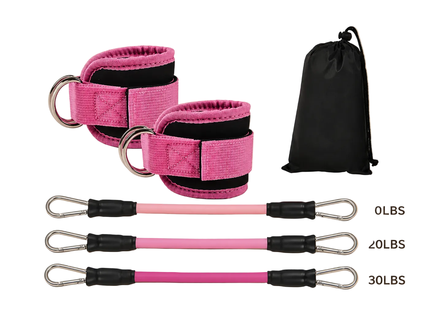SculptForHer Adjustable Ankle Resistance Bands | Glute & Leg Training Straps for Home & Gym