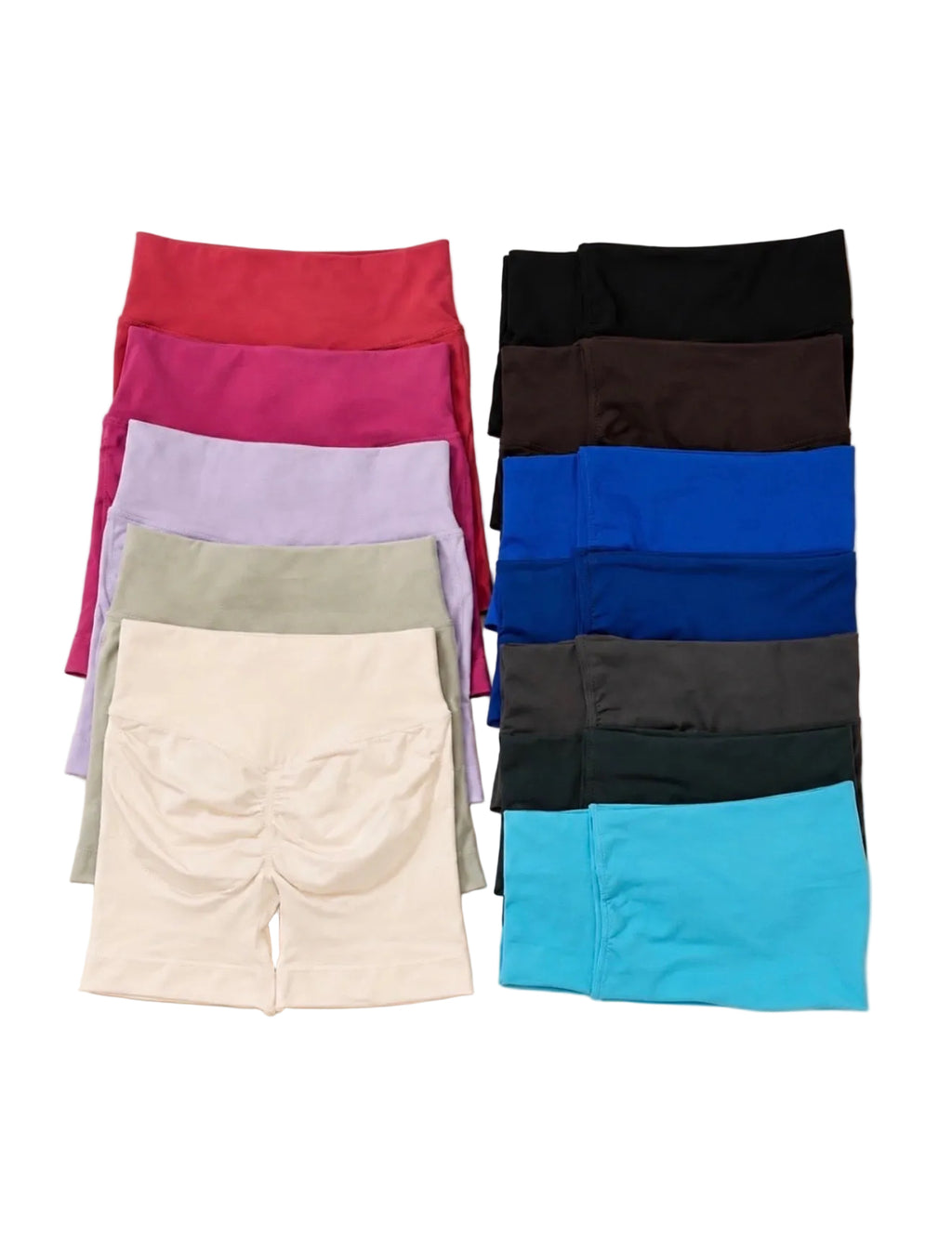 SculptaForHer Sculpt Scrunch Shorts | High Waisted Seamless Gym Shorts