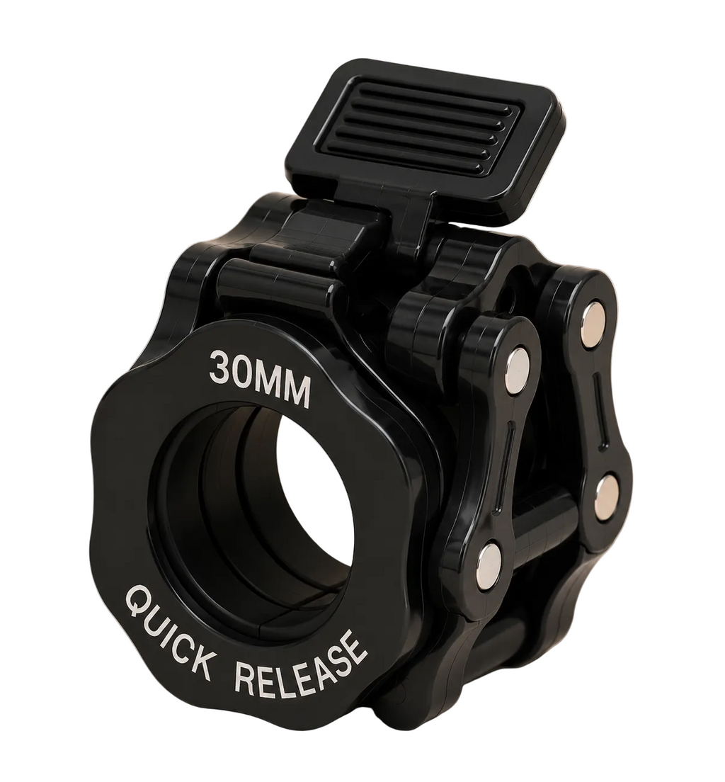 SculptForHer Quick Release Barbell Clamps (Pair) | Olympic Barbell Lock Collars for Weightlifting, Powerlifting & Strength Training
