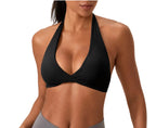 SculptForHer Strappy Sports Bra | Women’s Seamless Padded Gym & Yoga Bra