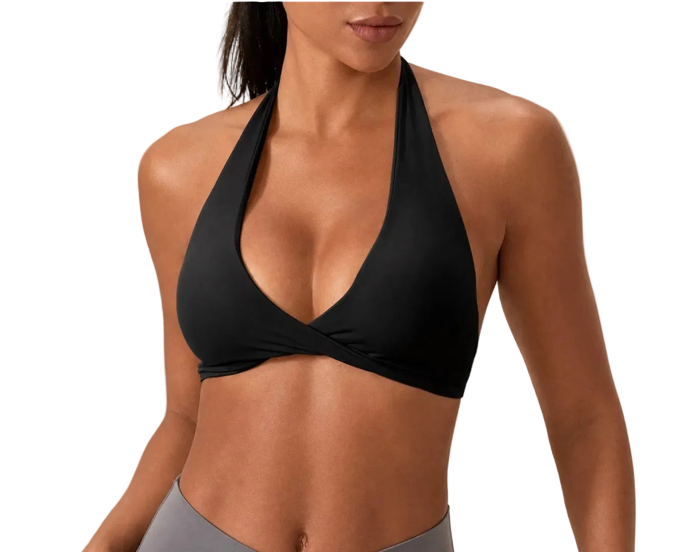 SculptForHer Strappy Sports Bra | Women’s Seamless Padded Gym & Yoga Bra