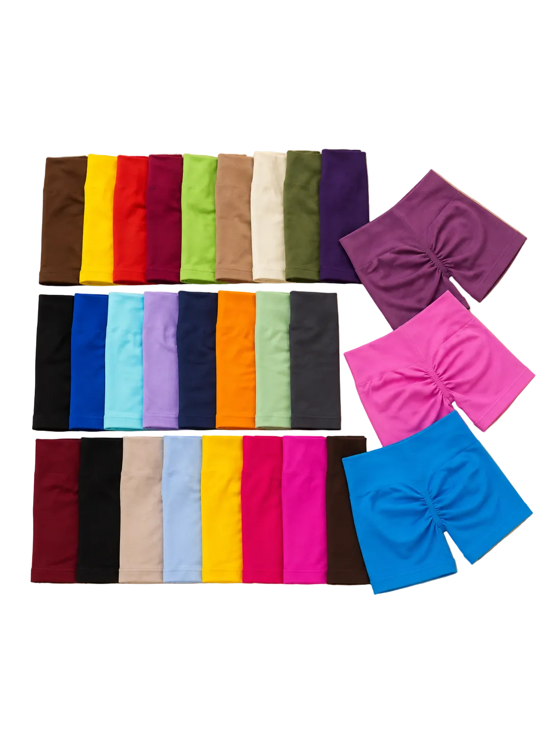 Sculpta™ Seamless Sculpt Scrunch Shorts | High Waist Gym & Running Shorts