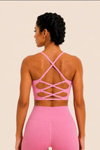 SculptForHer U-Back Sports Bra | Women’s Multi-Strap Medium Support Gym & Yoga Bra