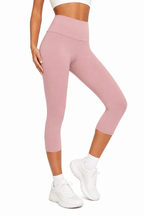 SculptForHer Women’s High Waisted Capri Leggings – Soft Stretch Gym, Yoga & Running Leggings
