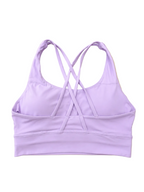SculptForHer Cross Back Sports Bra | Women’s Seamless Medium Support Gym & Yoga Bra