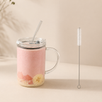 SculptForHer 1000ml Coffee & Supplement Tumbler | Reusable Travel Cup with Lid & Straw