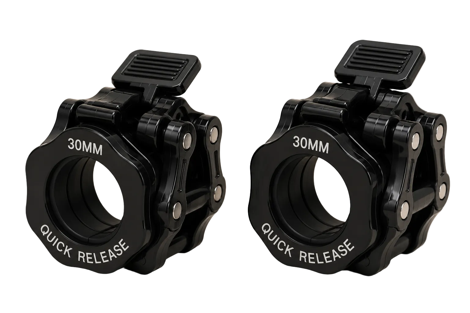 SculptForHer Quick Release Barbell Clamps (Pair) | Olympic Barbell Lock Collars for Weightlifting, Powerlifting & Strength Training