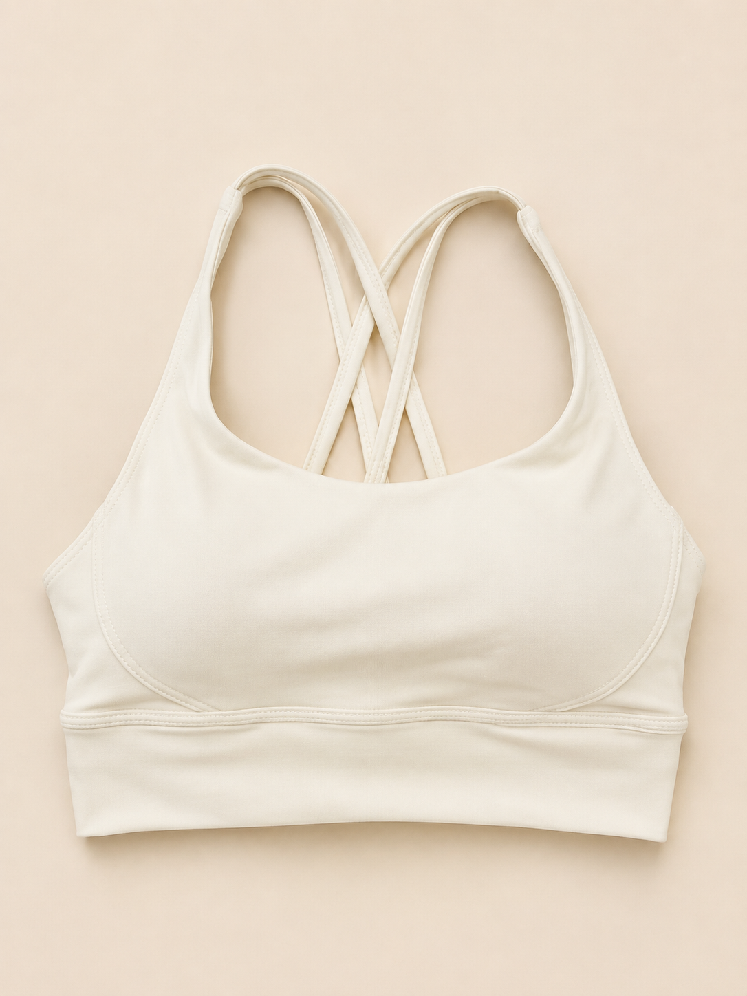 SculptForHer Cross Back Sports Bra | Women’s Seamless Medium Support Gym & Yoga Bra