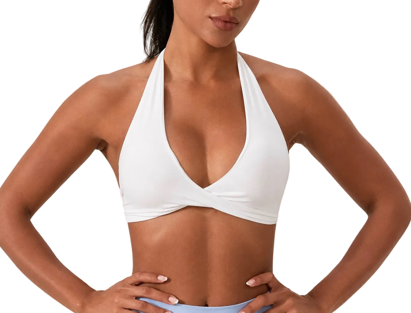 SculptForHer Strappy Sports Bra | Women’s Seamless Padded Gym & Yoga Bra