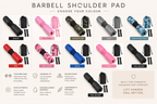 SculptForHer Barbell Shoulder Pads Thickened Squat Weightlifting Foam Neck Pads Lunges Hip Thrusts Powerlifting Deadlift Gym Fitness Training