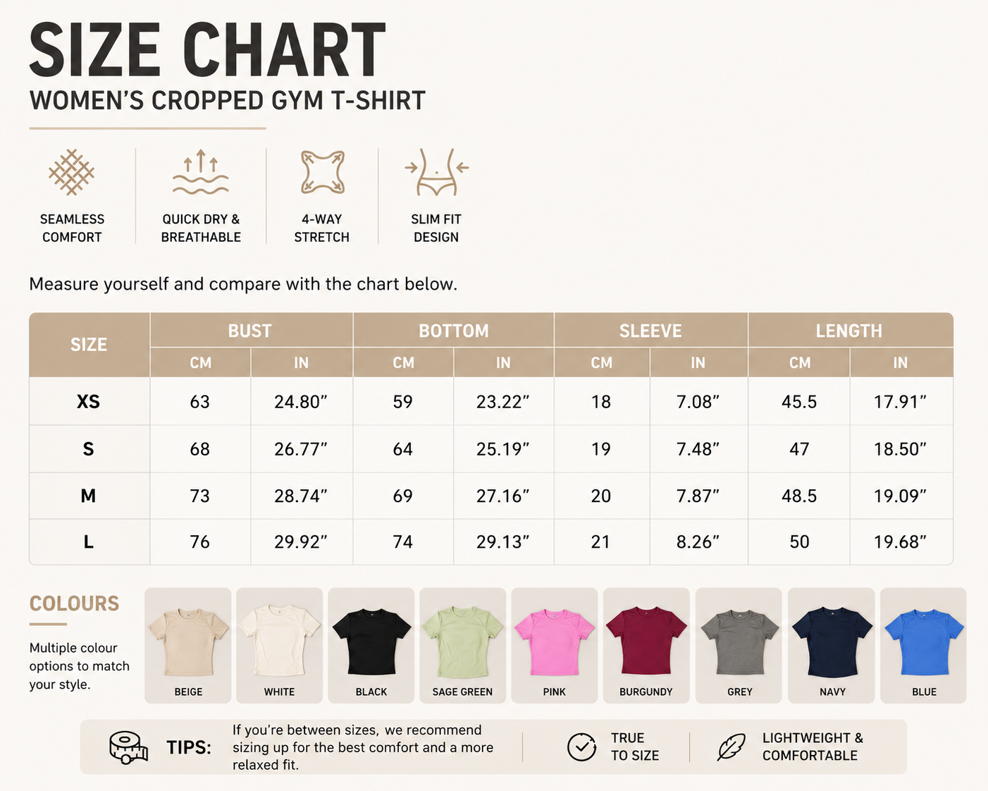 SculptForHer Seamless Cropped Gym T-Shirt | Women’s Short Sleeve Workout Top