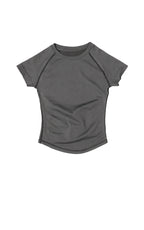 SculptForHer Seamless Cropped Gym T-Shirt | Women’s Short Sleeve Workout Top