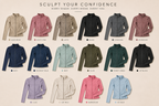 SculptForHer Performance Zip Jacket | Seamless Long Sleeve Gym Top