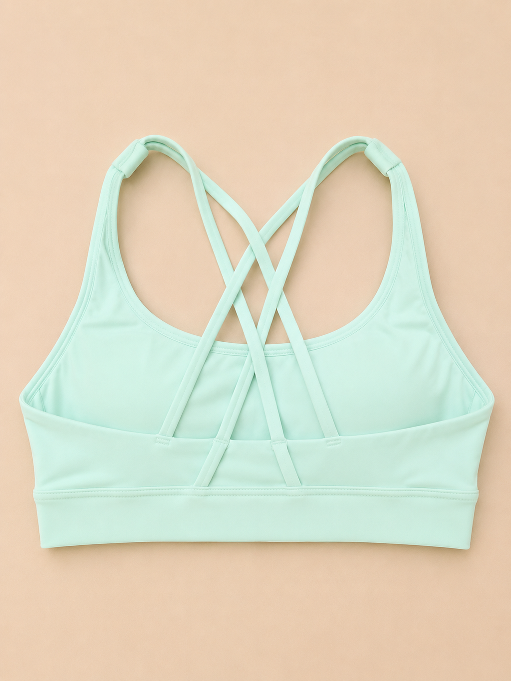 SculptForHer Cross Back Sports Bra | Women’s Seamless Medium Support Gym & Yoga Bra
