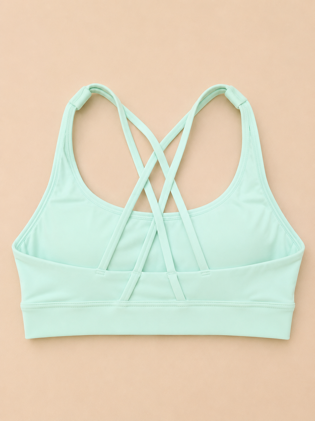 SculptForHer Cross Back Sports Bra | Women’s Seamless Medium Support Gym & Yoga Bra