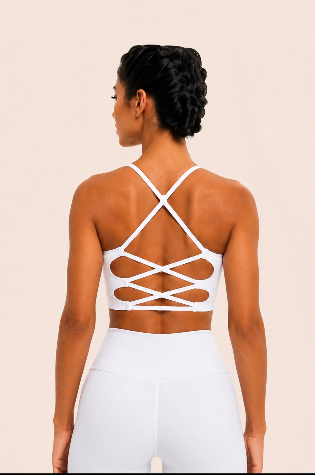 SculptForHer U-Back Sports Bra | Women’s Multi-Strap Medium Support Gym & Yoga Bra