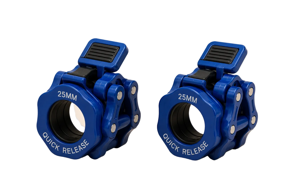 SculptForHer Quick Release Barbell Clamps (Pair) | Olympic Barbell Lock Collars for Weightlifting, Powerlifting & Strength Training