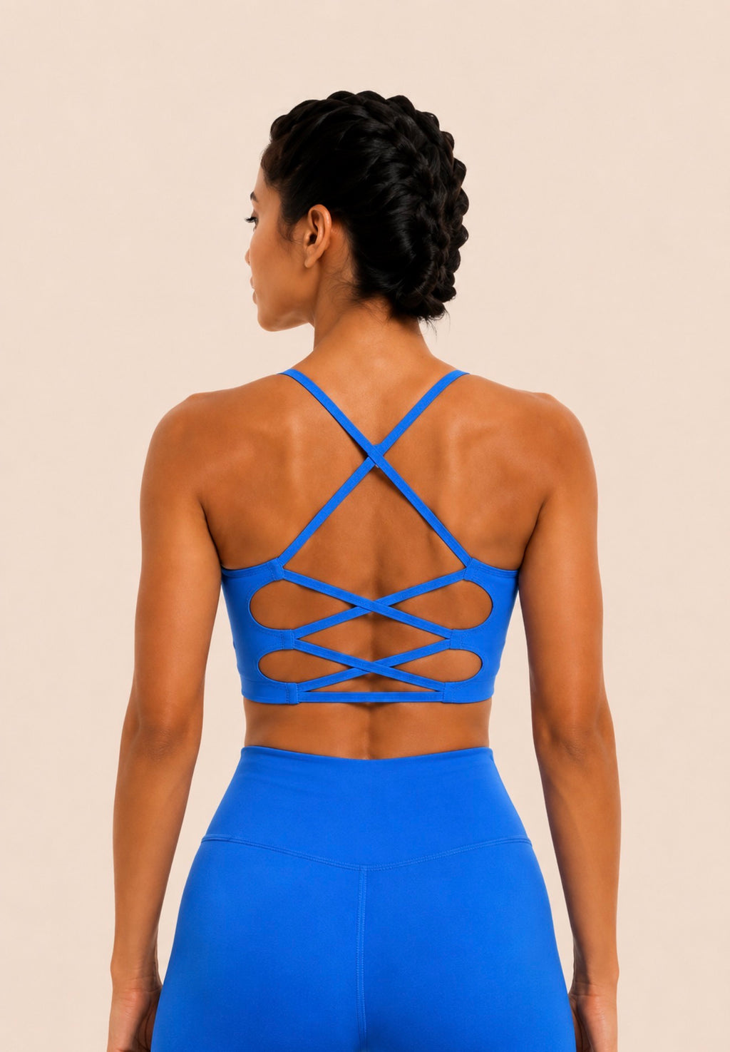 SculptForHer U-Back Sports Bra | Women’s Multi-Strap Medium Support Gym & Yoga Bra