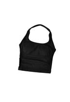 SculptForHer Seamless Halter Neck Gym Top | Built-In Bra Women’s Fitness Tank