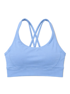 SculptForHer Cross Back Sports Bra | Women’s Seamless Medium Support Gym & Yoga Bra