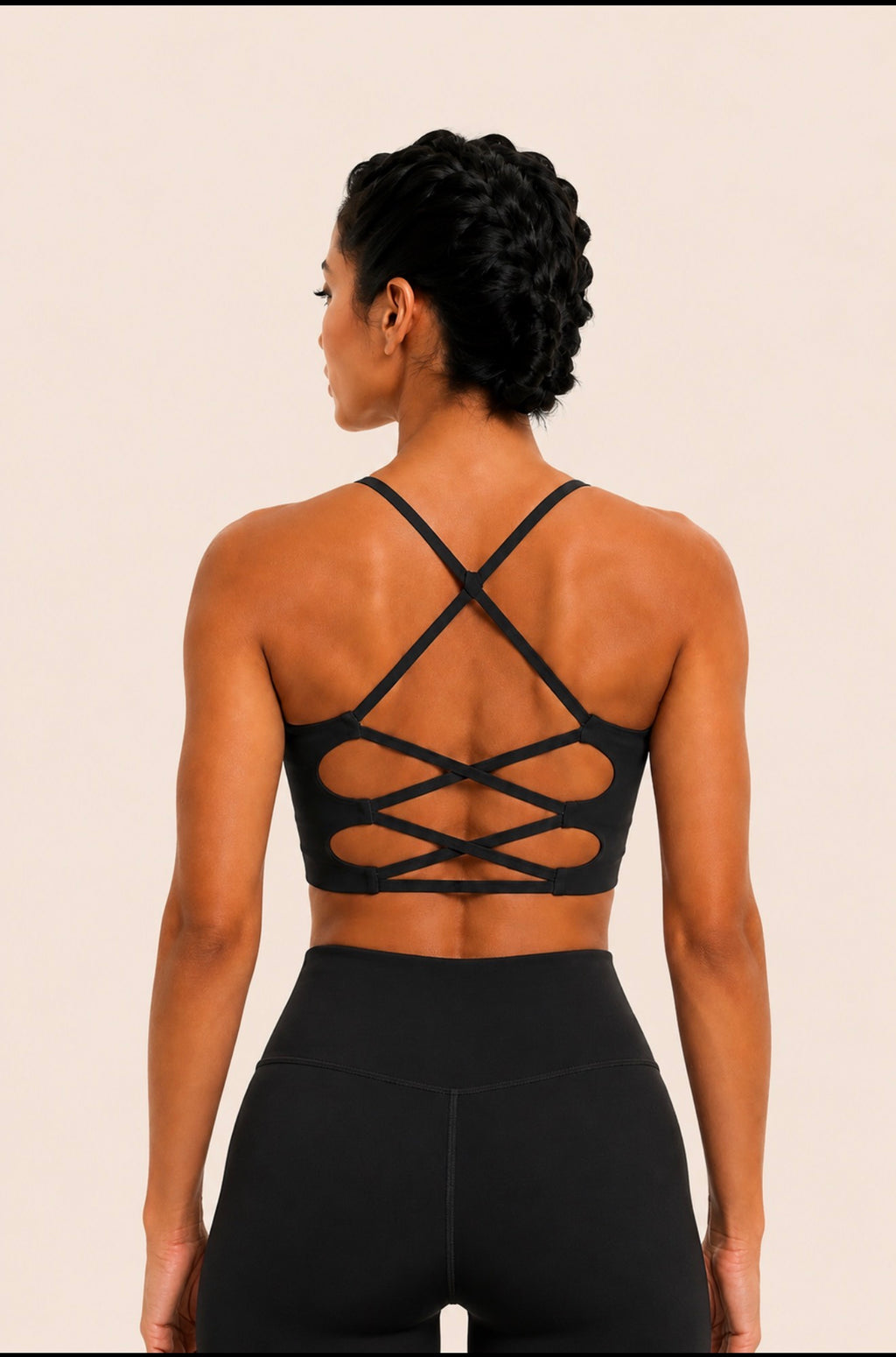 SculptForHer U-Back Sports Bra | Women’s Multi-Strap Medium Support Gym & Yoga Bra