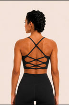 SculptForHer U-Back Sports Bra | Women’s Multi-Strap Medium Support Gym & Yoga Bra