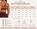 SculptForHer Impact Strappy Sports Bra | High Support Gym Bra for Running, Training & Activewear