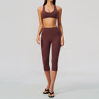 SculptForHer Sculpt & Move Seamless Capri Gym Set – Women’s 2 Piece Activewear