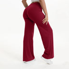 SculptForHer Women’s Straight Leg Gym Trousers – Soft Stretch Pilates, Yoga & Activewear Pants
