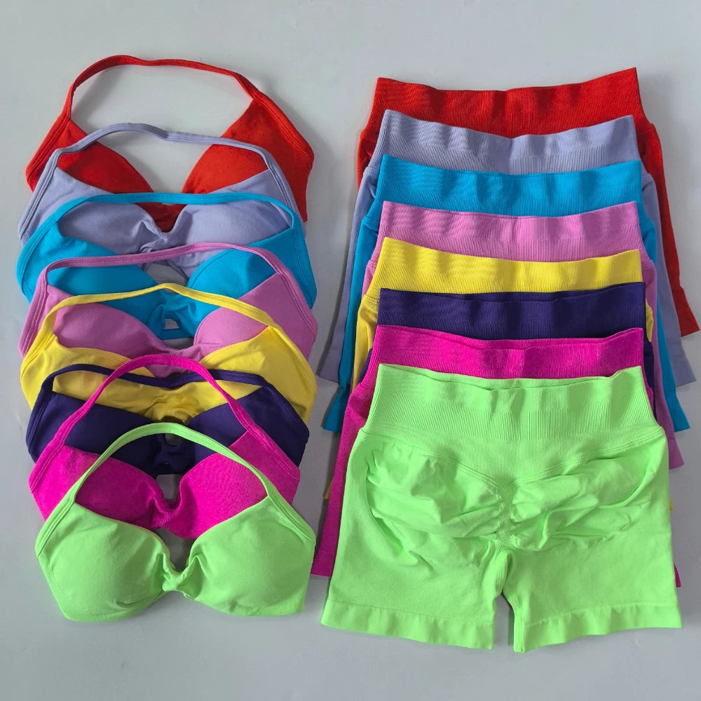 SculptForHer Sculpt Seamless Scrunch Bum Gym Set