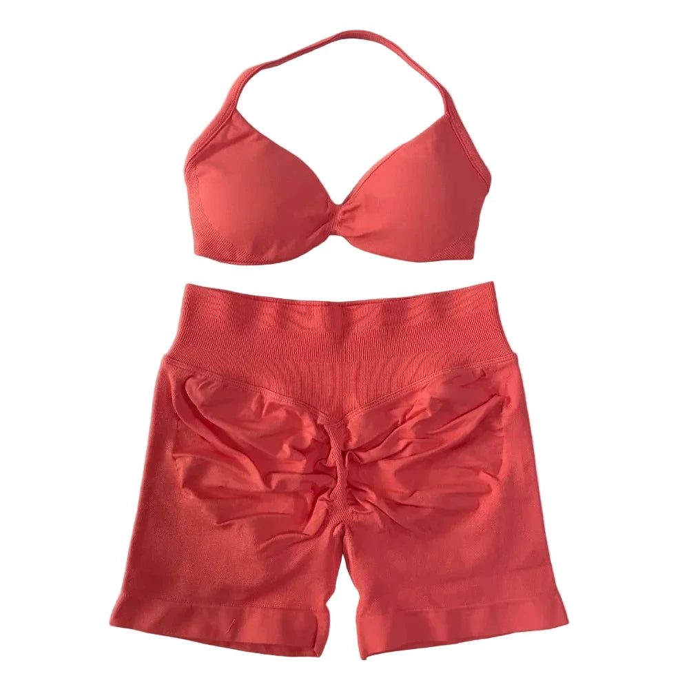 SculptForHer Sculpt Seamless Scrunch Bum Gym Set
