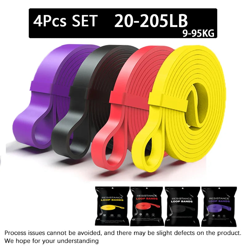 SculptForHer 20~230lbs Heavy-Duty Resistance Band Agility Training Workout Gym Equipment Yoga Pilates Accessories Rubber Band Home Gym