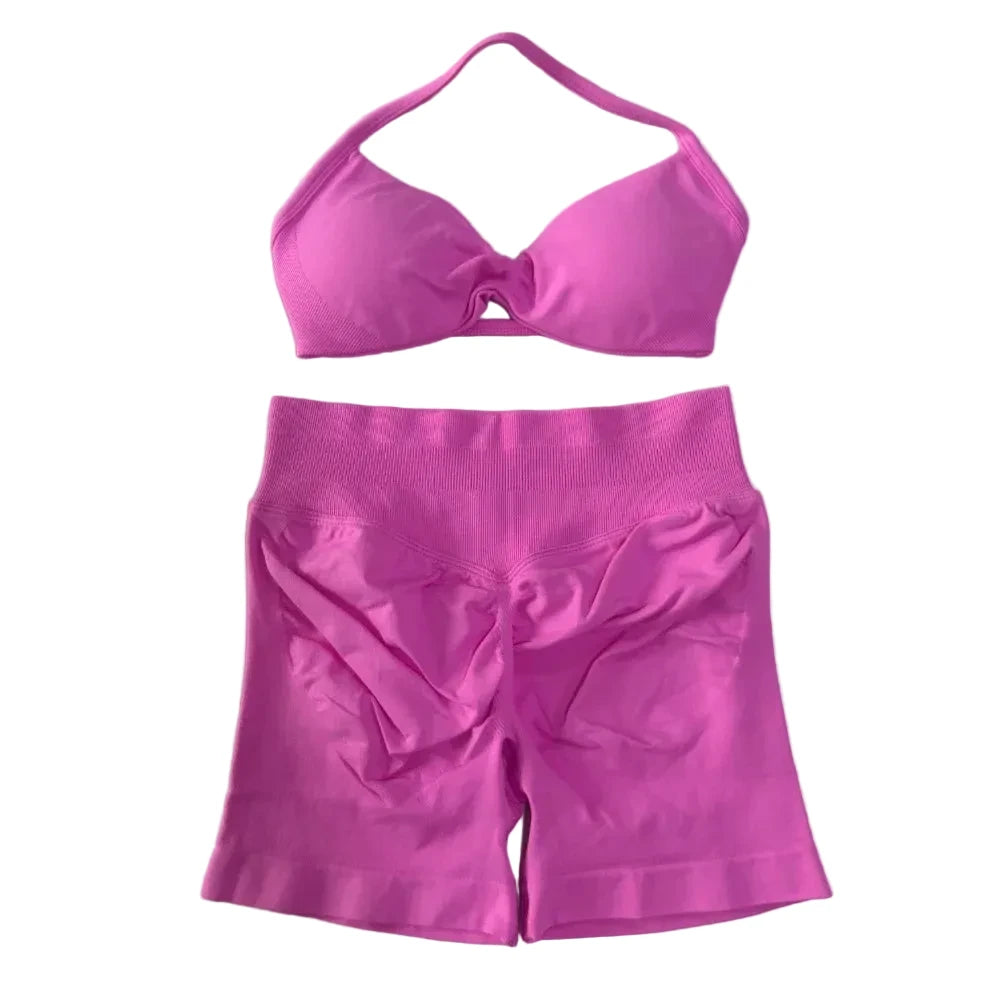SculptForHer Sculpt Seamless Scrunch Bum Gym Set