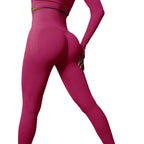 SculptForHer High Waisted Seamless Scrunch Leggings – Women’s Push Up Sculpting Gym Leggings