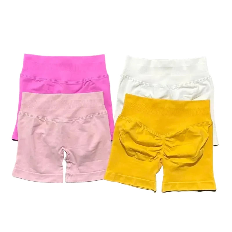 SculptaForHer Sculpt Scrunch Shorts | High Waisted Seamless Gym Shorts