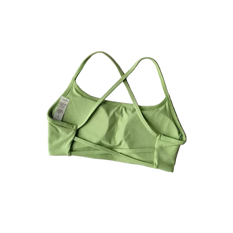 SculptForHer Cross Back Sports Bra | Women’s High Support Seamless Running & Gym Bra