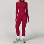 Women’s 2/3 Piece Long Sleeve Gym Set | Sculpting Activewear