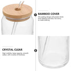 SculptForHer Glass Protein Tumbler | Bamboo Lid & Reusable Straw Coffee & Supplement Cup